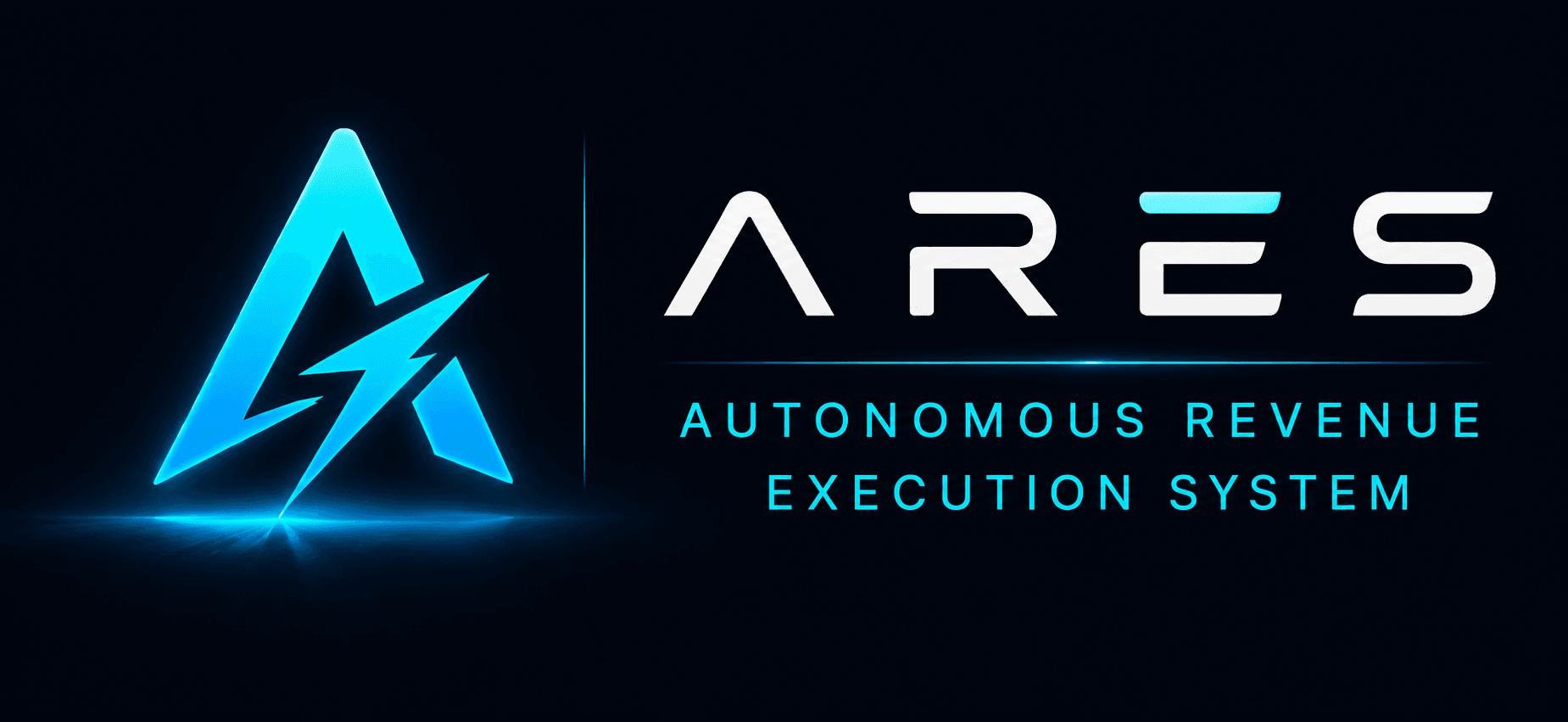 ARES — Autonomous Revenue Execution System, full brand lockup with tagline